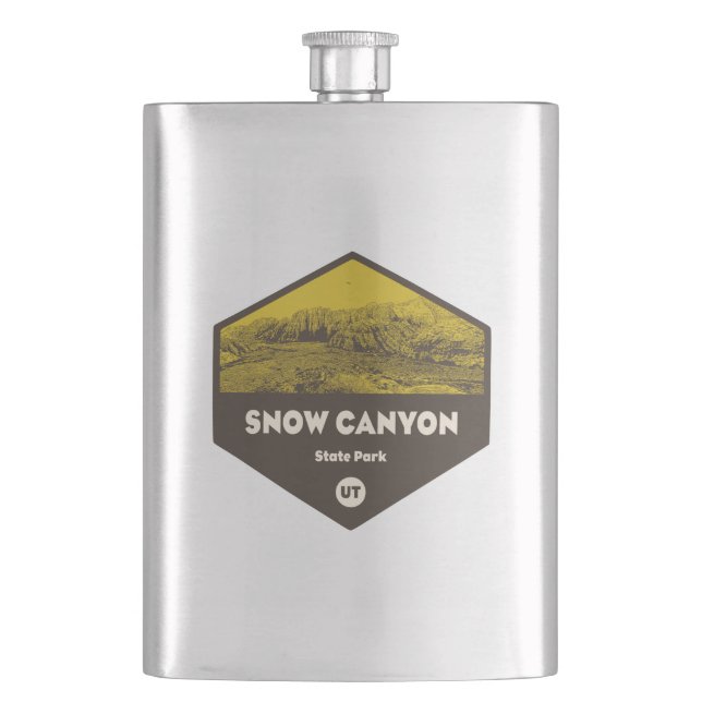 Snow Canyon Staat Park Utah Flachmann (Vorderseite)