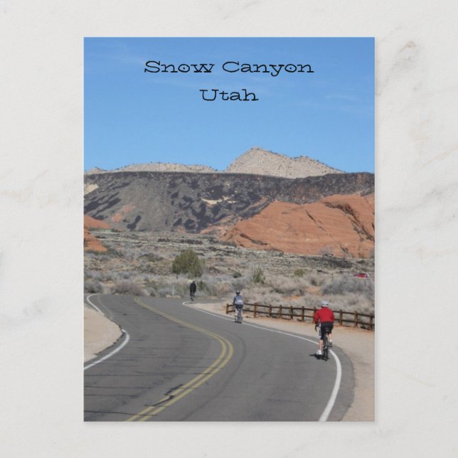Snow Canyon Utah Postkarte (Vorderseite)