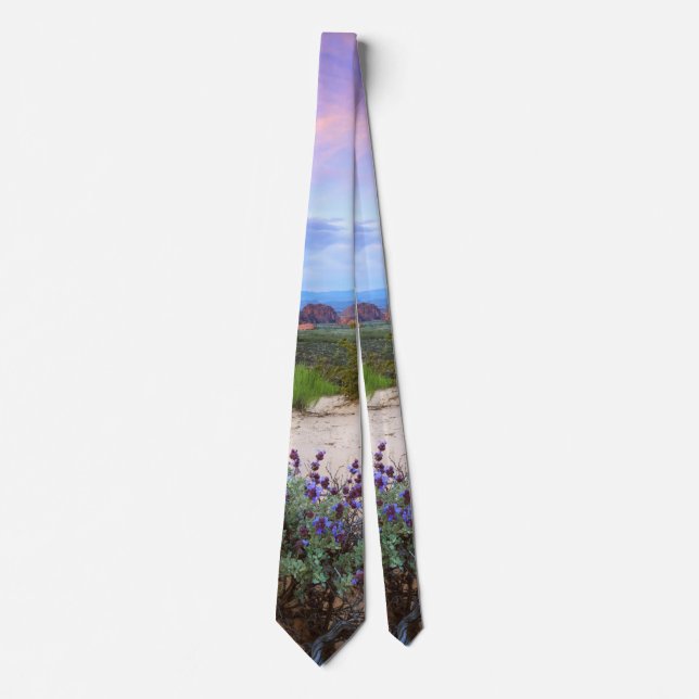 Snow Canyon Utah Wildblumen Krawatte (Vorderseite)