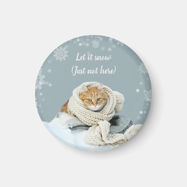 Snow Cat Magnet (Vorne)