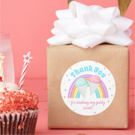 Snow Cone Stick Favor Tag | Snow Cone Gefallen Runder Aufkleber