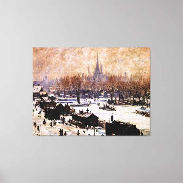 Snow-Covered Amsterdam Leinwanddruck (Vorderseite)