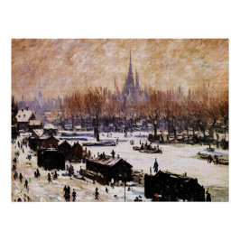 Snow-Covered Amsterdam Poster