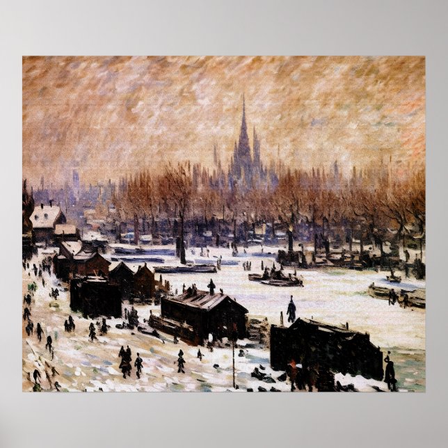Snow-Covered Amsterdam Poster (Vorne)