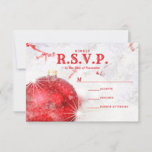 Snow Covered Christmas Baubles Wedding