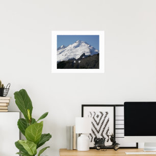 Snow Covered Mount Baker fotografisch Poster