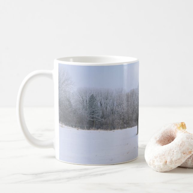 Snow Covered Paddock Kaffeetasse (Mit Donut)