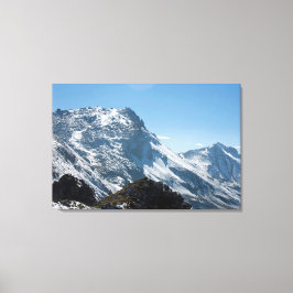 Snow Davos Schweiz Ferienkarte Leinwanddruck