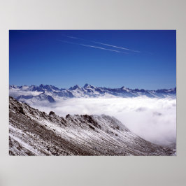 Snow Davos Schweiz Ferienkarte Poster