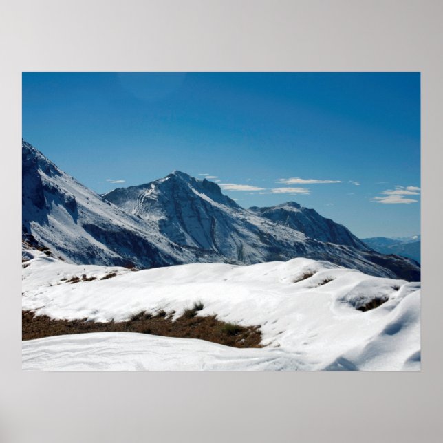 Snow Davos Schweiz Ferienkarte Poster (Vorne)