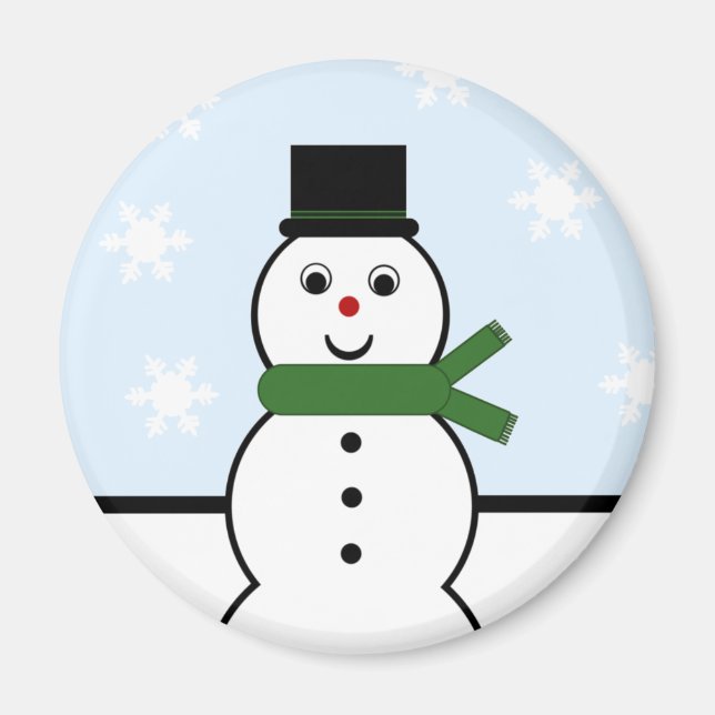 Snow Day Snowman Magnet (Vorne)