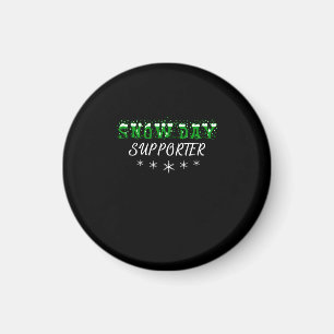 Snow Day Supporter frohe Weihnachten Magnet