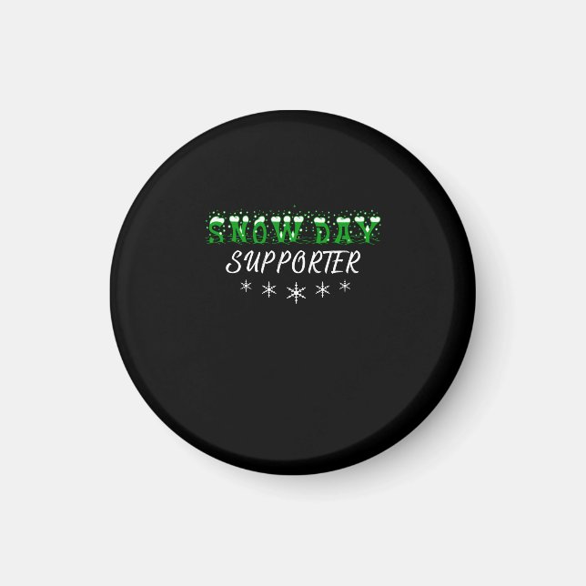 Snow Day Supporter frohe Weihnachten Magnet (Vorne)