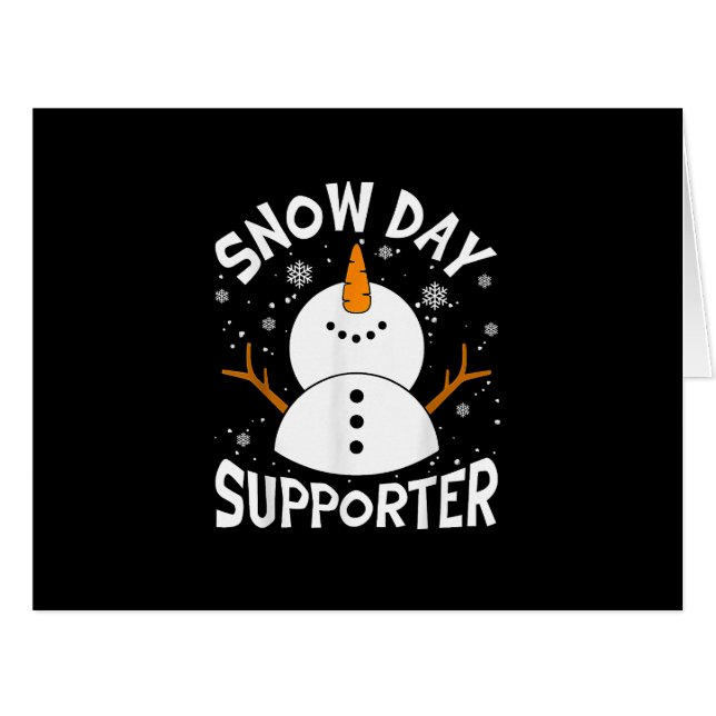 Snow Day Supporter Snowflake Funny Teacher Christi (Vorderseite (Horizontal))