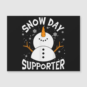 Snow Day Supporter Snowflake Funny Teacher Christi Magnetkarte