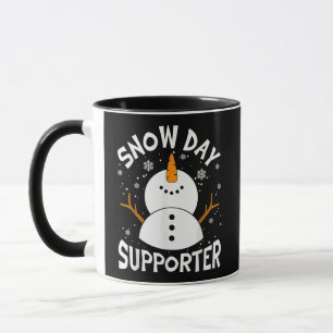 Snow Day Supporter Snowflake Funny Teacher Christi Tasse