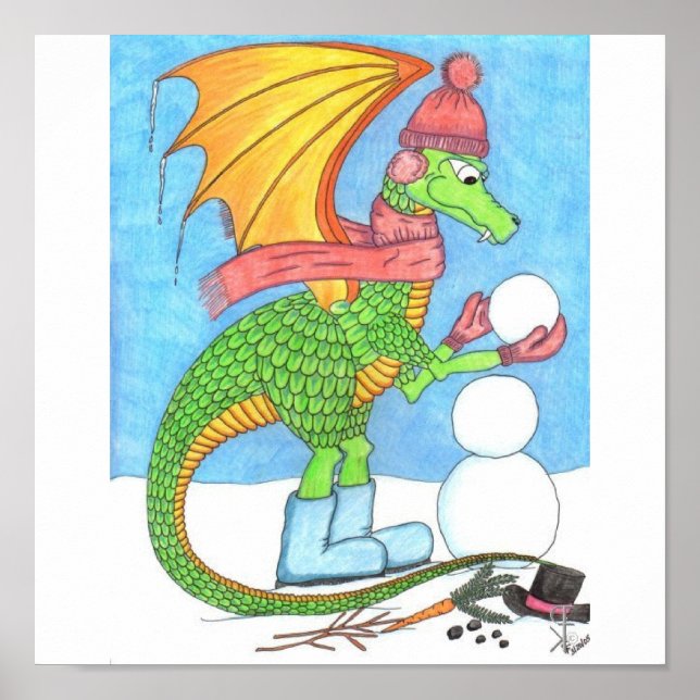 Snow Dragon Poster (Vorne)