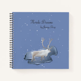 Snow Elk Dusty Blue Notizbuch