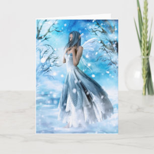 Snow Fairy Grußkarte Karte