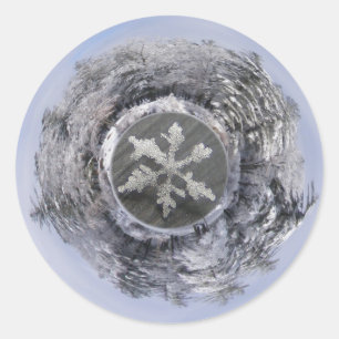 Snow Flake Planetoid ~ Aufkleber