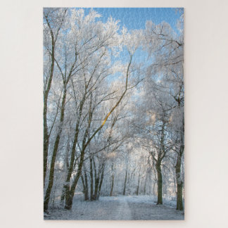 Snow Forest Path Winter, 1014 pièces Jigsaw Puzzle