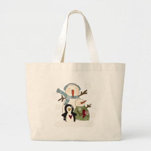 Snow Friends T - Shirt und Geschenke Jumbo Stoffbeutel