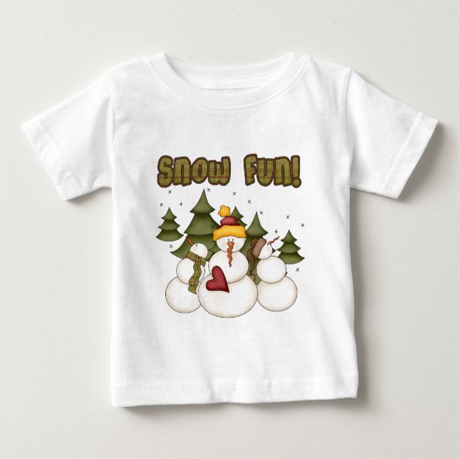 Snow Fun Deux T-shirts et cadeaux (Devant)