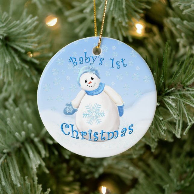 Snow Girl Baby's First Christmas Keepake Ornament (Baum)