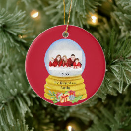 Snow Globe Foto Personalisiert Keramik Ornament