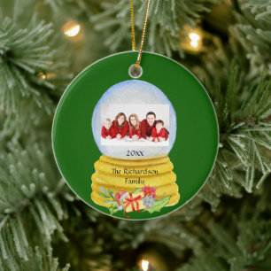Snow Globe Foto Personalisierte Keramik Ornament
