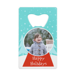Snow Globe Holiday Photo Botter Opener