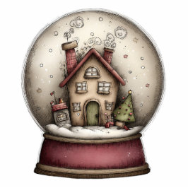 Snow Globe Magic Freistehende Fotoskulptur