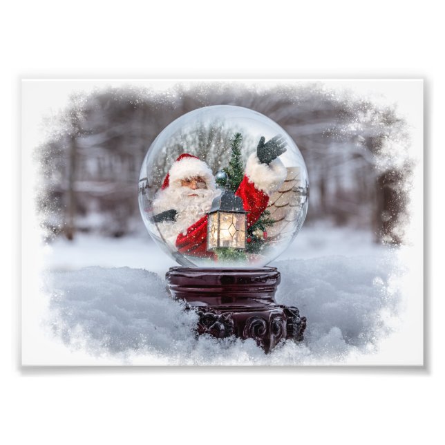 Snow Globe Santa Fotodruck (Vorne)