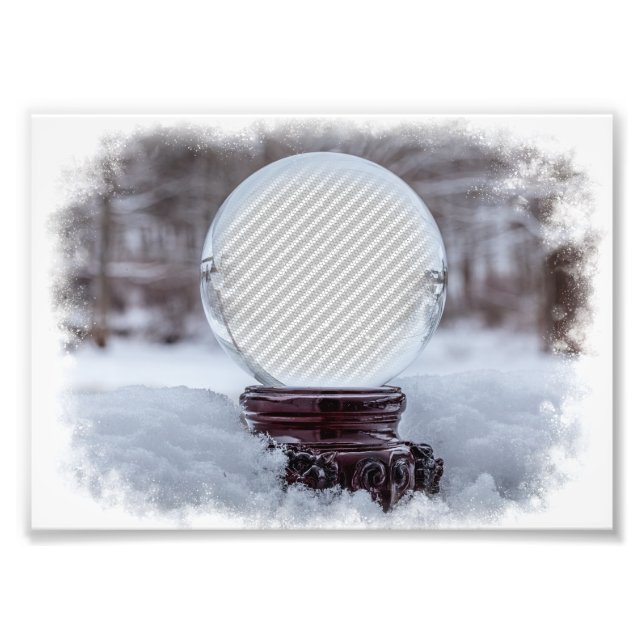 Snow Globe Template Fotodruck (Vorne)