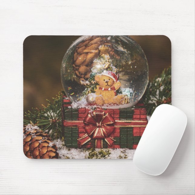 Snow globe with cute Bear Mousepad (Mit Mouse)