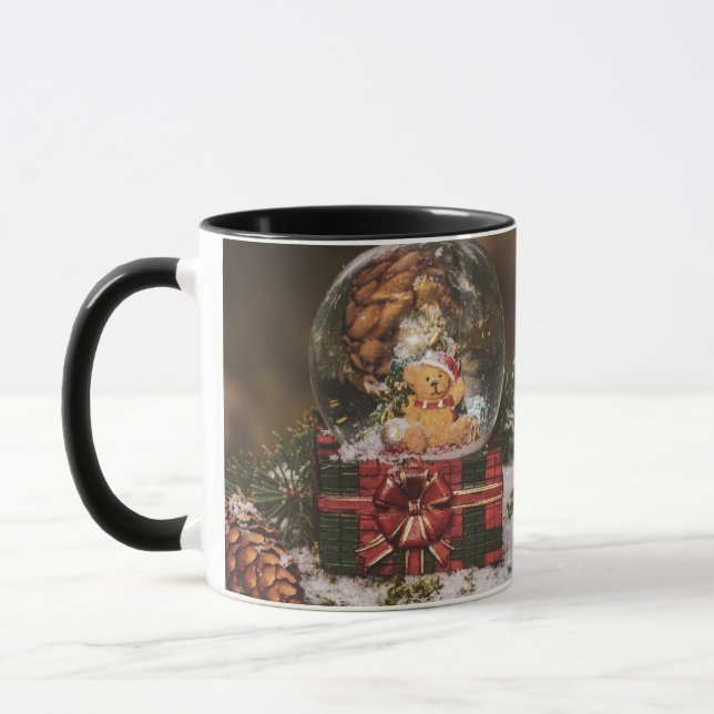 Snow globe with cute Bear Tasse (Links)