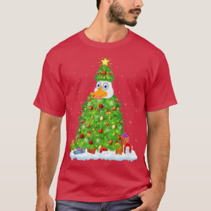 Snow Goose Weihnachten Leuchtender Baum Sonnensche T-Shirt