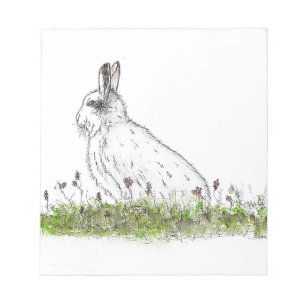 Snow Hare Notizblock