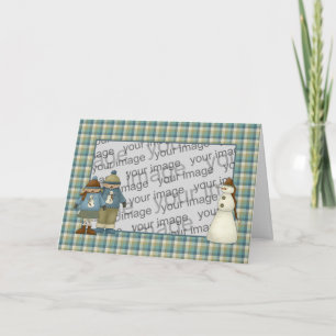 Snow Kids Christmas Card Feiertagskarte