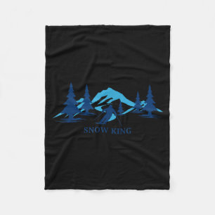 Snow king Skigebiet Skifahren Skifahrer Fleecedecke