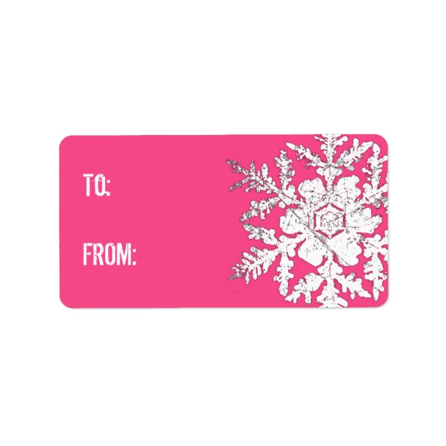 Snow Kiss Label Adressaufkleber (Vorne)