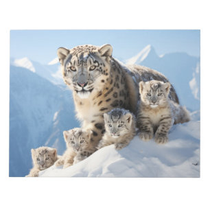 Snow Leopard Animal Wild Beauty Freedom Wilderness Notizblock