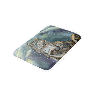 Snow Leopard Badematte