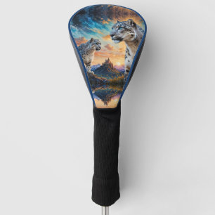 Snow Leopard Burg Sonnenaufgang Golf Headcover