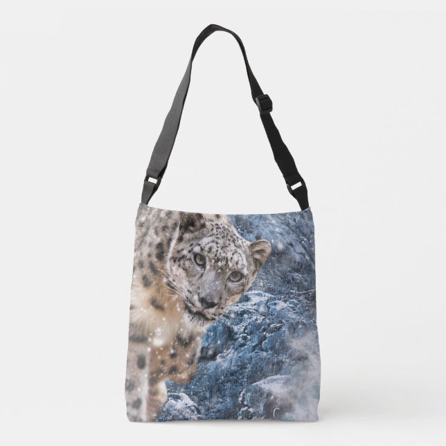 SNOW LEOPARD CLOUD WALKER TRAGETASCHEN MIT LANGEN TRÄGERN (Rückseite)