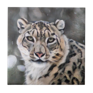 Snow Leopard Fliese