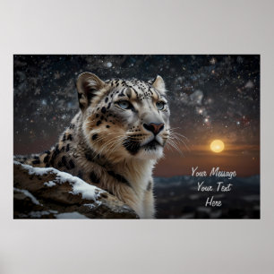 Snow Leopard Guardian Poster