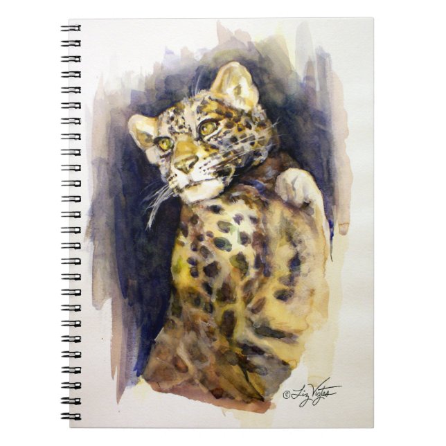 Snow Leopard-Notebook Notizblock (Vorderseite)