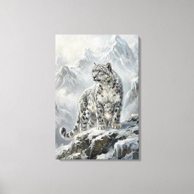 Snow Leopard_ Protector Archetypes  Leinwanddruck (Vorderseite)