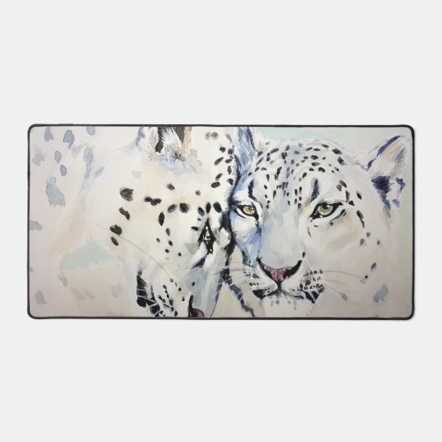 Snow Leopard Schreibtischunterlage (Vorderseite)